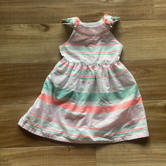 Gymboree Teal, Cora and White Spring and Summer Dress - Picture 2 of 9